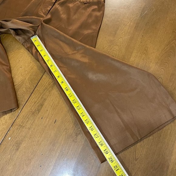 Tommy Bahama Women's Brown Silk Blend Capri Dress Pants‎ Sz 6 - Picture 8 of 9